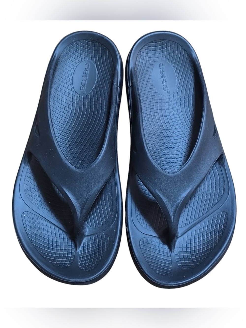 OOFOS OOriginal flip flops men’s size 11 Black - Picture 2 of 8